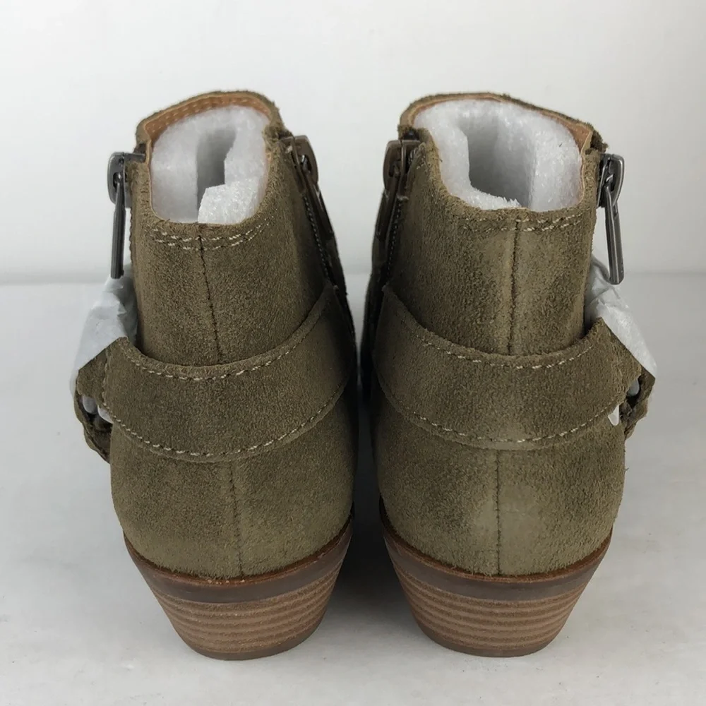 NEW Lucky Brand Enitha Piled Suede Ankle Boots 6